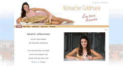 Desktop Screenshot of korbacher-goldmarie.de